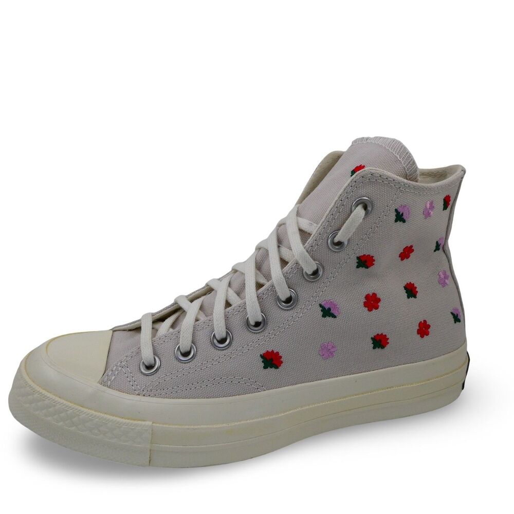 Converse Women's 8.5 Chuck 70 Floral Embroidery High Top Sneaker Limited Edition